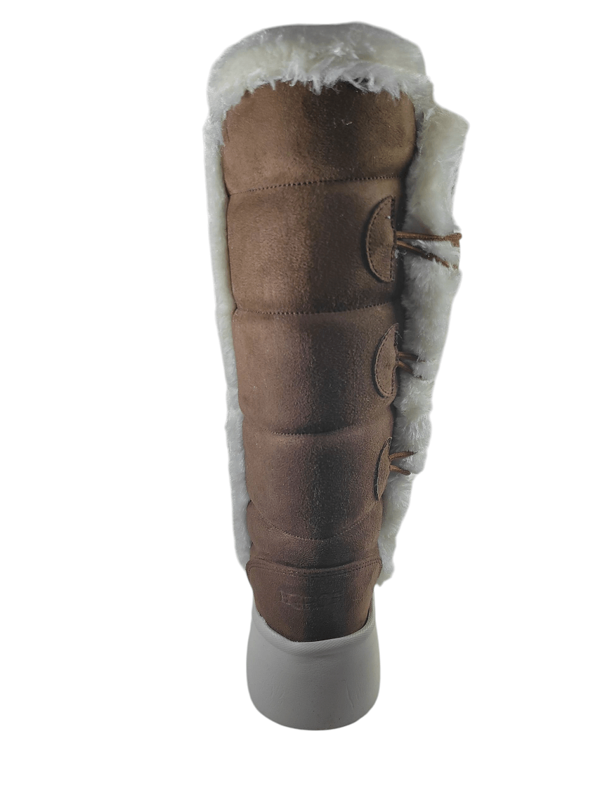 Bota alta peluche arena suela gruesa H gros 01