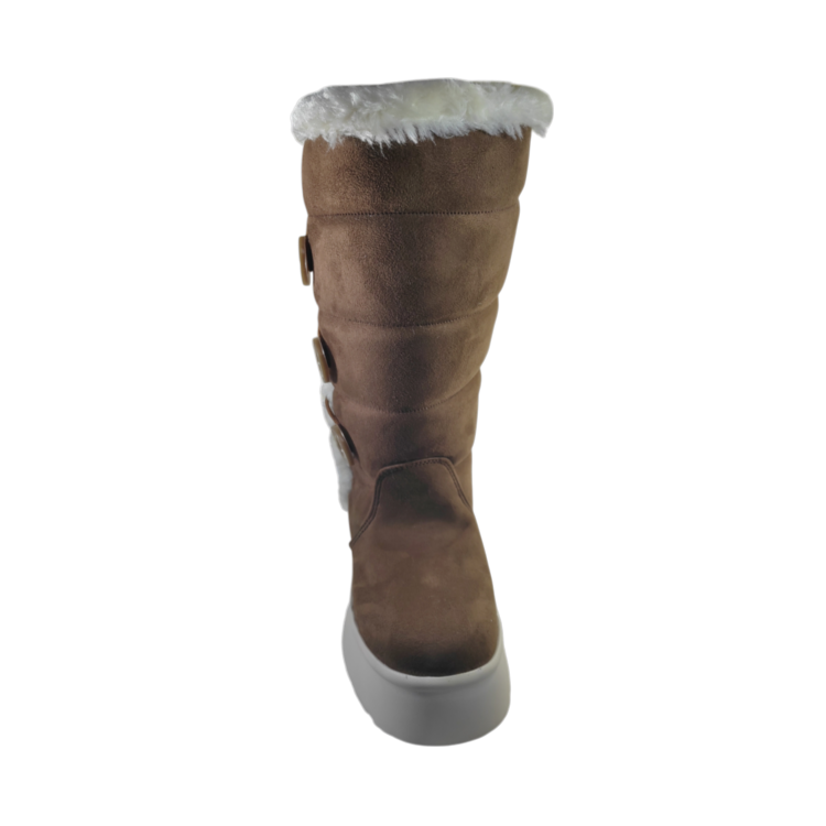 Bota alta peluche arena suela gruesa H gros 01