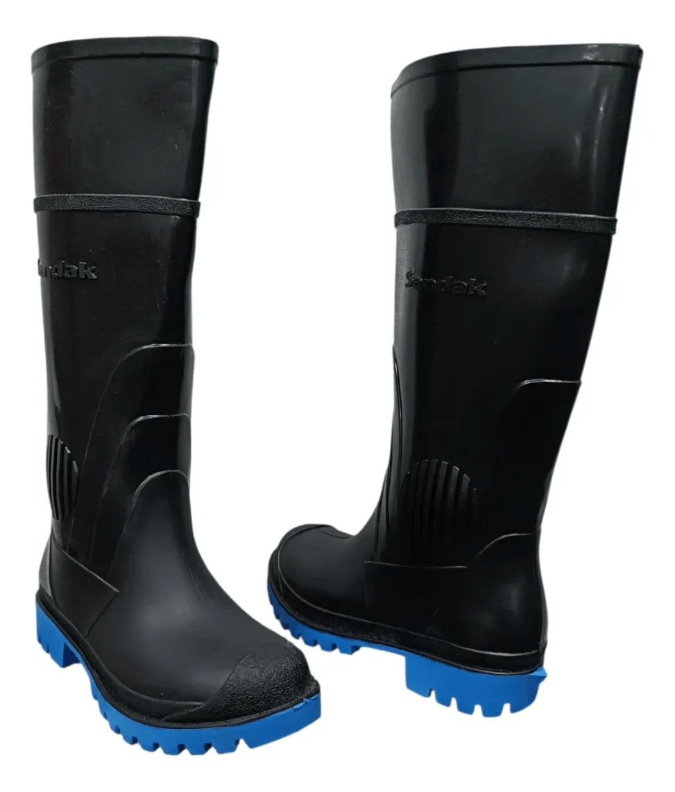 bota hule mayoreo Sandak tornado negra hule 01
